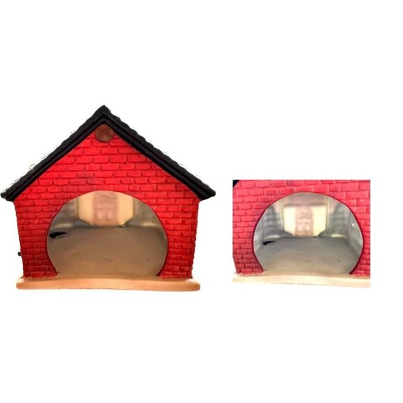 VTG Gift Collection Hand Painted Porcelain School Tea Light House New Christmas - Picture 8 of 12